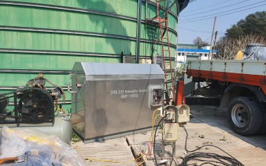 현대팜_기존 원형탱크에 산기시설, 고속산화기 설치